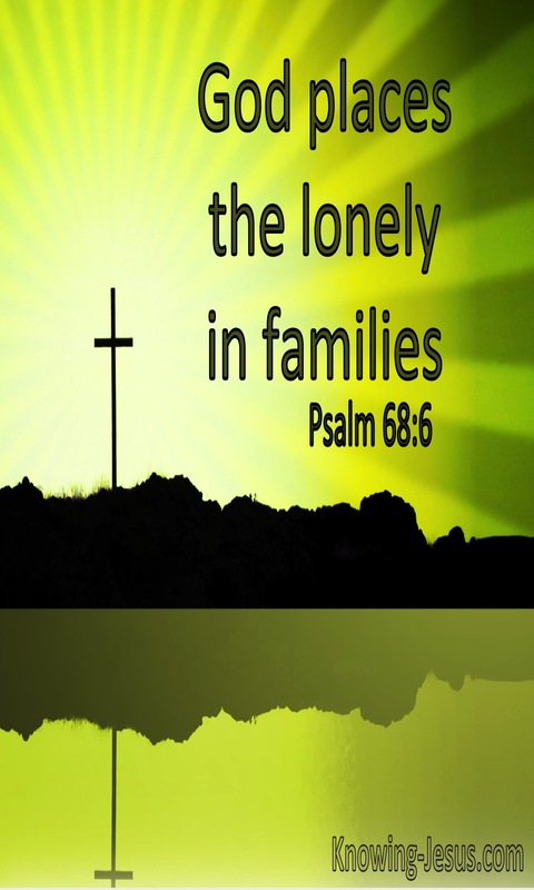 Psalm 68:6 God Places The Lonely In Families (windows)09:27